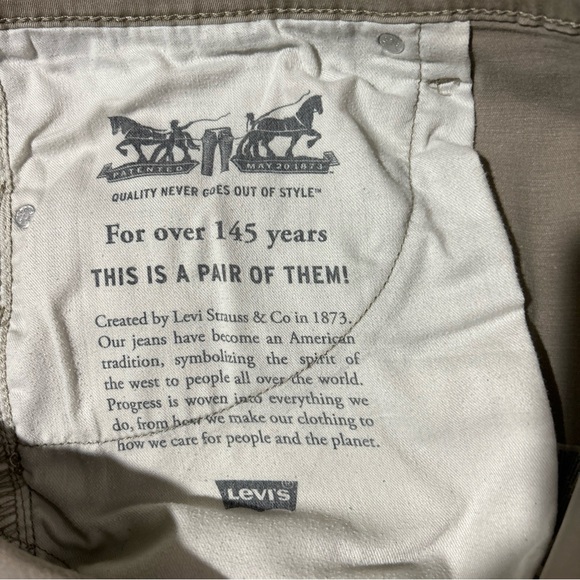 Levi’s 540 Jeans Men’s 40/32 Beige Tapered Leg Mid Rise Casual Stretch Comfort - Picture 10 of 16